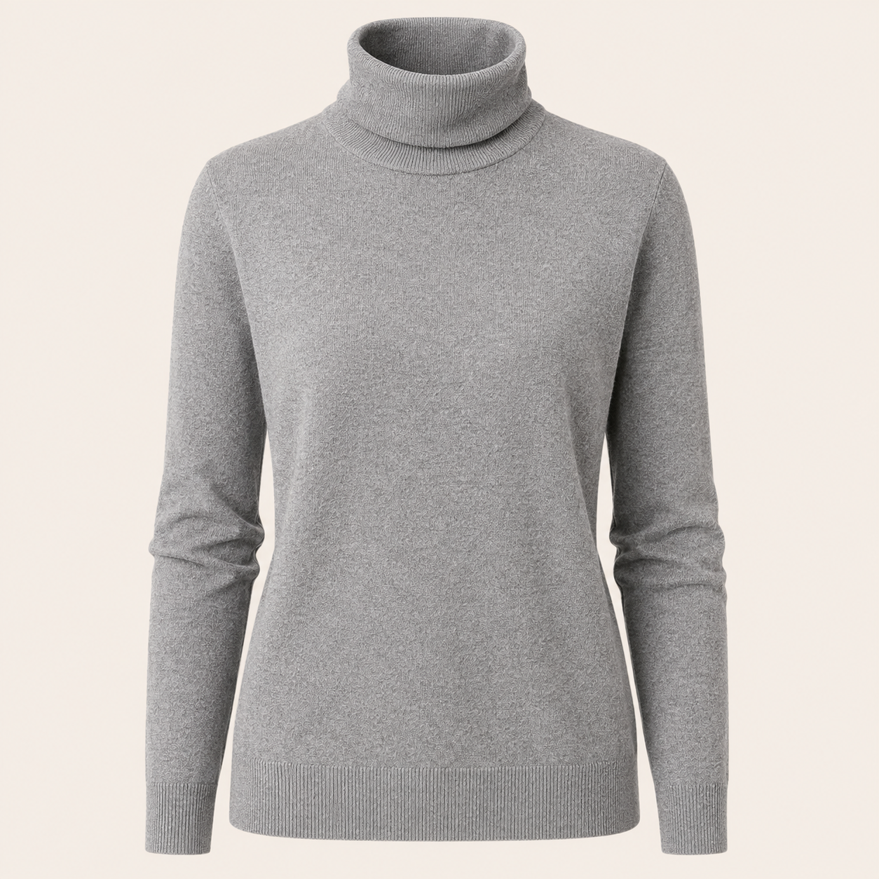 Soft Classic Turtleneck Knit Sweater