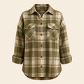 Oversized Plaid Button-Up Shacket